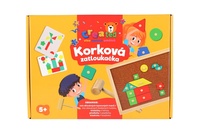 Korková zatloukačka created dřevo s doplňky v krabici 33x24x4,5cm