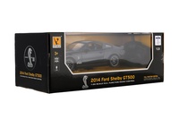 Auto RC Ford Shelby GT500 plast 18cm 2,4GHz na dálk. ovládání na baterie se světlem v krabici 29x11