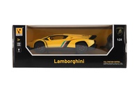 Auto RC Lamborghini plast 20cm 2,4GHz na dálk. ovládání na baterie se světlem v krabici 29x11x14cm