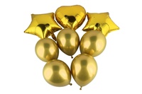 Sada balonek/balonky nafukovací párty se srdcem 8ks 2 barvy v sáčku 13x18cm