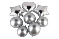 Sada balonek/balonky nafukovací párty se srdcem 8ks 2 barvy v sáčku 13x18cm