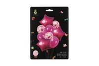 Sada balonek/balonky nafukovací párty 9ks 3 barvy v sáčku 13x18cm