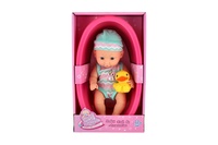 Miminko panenka s kačenkou 22cm ve vaničce plast v krabici 20x33x10cm