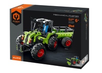 Stavebnice iM.MASTER traktor/traktor s valníkem 2v1 plast 346 dílků v krabici 31x23x6,5cm