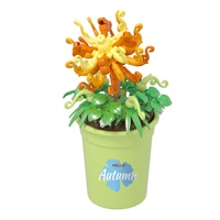 Stavebnice mini KOCO Květina v květináči plast různé druhy