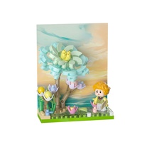 Stavebnice mini KOCO Květinová scenérie různé druhy