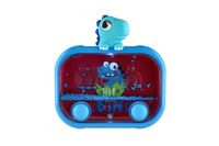 Vodní hra hlavolam svítící dinosaurus plast 13x14cm na baterie 4 druhy 12ks v boxu