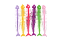 Hračka antistresová rybí kostra natahovací silikon 25cm