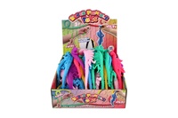 Hračka antistresová kostra dinosaura natahovací silikon 22cm