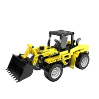 Stavebnice iM.MASTER 2v1 stavební auto plast 320 dílků v krabici 31x23x7cm