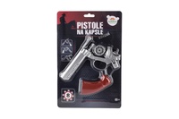 Kovová Pistole Revolver na kapsle 8 ran 22cm