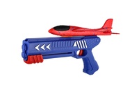 Letadlo vystřelovací pěnové s pistolí 26cm 2 barvy v sáčku
