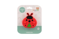 Točáček beruška babyted silikon/plast 8x8cm na kartě 0m+