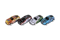 Auto závodní 4ks mini na volný chod mix barev v krabičce