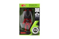 Figurka motorkáře ohebná kov/plast 12cm v krabičce 10,5x16,5cm