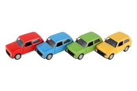 Auto plast 8x15cm na setrvačník se zvukem a světlem různé druhy