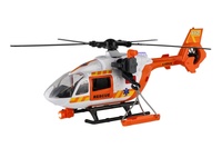 Vrtulník/Helikoptéra záchranářská plast 32cm na baterie se světlem se zvukem v krabici 34,5x19x12cm