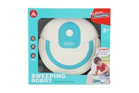 Robotický vysavač plast 17cm na baterie se zvukem v krabici 22x20x6cm