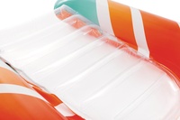 Plovací deska/lehátko s průhledem nafukovací s úchyty 84x79cm 2 barvy v krabici 20x19x6cm