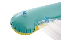 Plovací deska/lehátko s průhledem nafukovací s úchyty 84x79cm 2 barvy v krabici 20x19x6cm