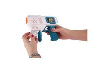 Bublifuk pistole s náplní plast 19cm na baterie v krabici 21x17x7cm