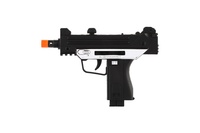 Pistole samopal plast  ARMY 17,5cm na baterie se zvukem se světlem černá na kartě