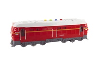 Lokomotiva Vlak červená plastová 34cm se zvukem a světlem