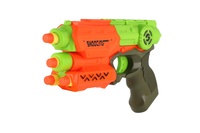 Pistole 21cm na pěnové náboje 5ks plast 2 barvy na kartě