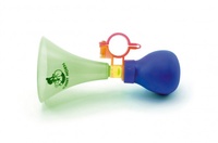 Klakson Trumpeta na kolo plast 14cm různé barvy