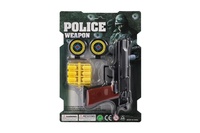 Pistole špuntovka 17cm plast + náboje 12ks + terč 2ks na kartě