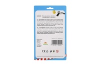 Pistole policejní 15cm plast s odznakem + přísavky 2ks na kartě