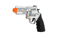 Policejní pistole klapací 20 cm v pouzdru  s odznakem plast na kartě