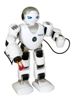 Robot RC FOBOS plast interaktivní chodící 40cm česky mluvící na baterie s USB v krabici 31x45x13cm
