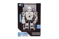 Robot RC FOBOS plast interaktivní chodící 40cm česky mluvící na baterie s USB v krabici 31x45x13cm