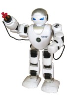 Robot RC FOBOS plast interaktivní chodící 40cm česky mluvící na baterie s USB v krabici 31x45x13cm