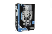 Robot RC FOBOS plast interaktivní chodící 40cm česky mluvící na baterie s USB v krabici 31x45x13cm