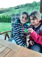 Zvířátko elektronické se zvukem přívěsek se šňůrkou plast