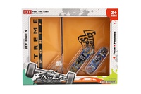 Skateboard prstový šroubovací 10cm 2ks plast s rampou