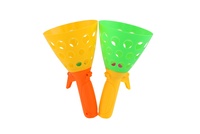 +Catch ball hra/chytání míčku 2ks plast 19cm + 3 míčky v síťce