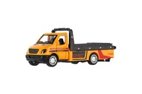 Auto odtahovka kov/plast 12cm na zpětné natažení 2 barvy v krabičce 15x7x6cm