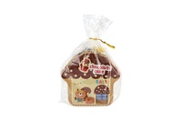 Pokladnička chaloupka plechová se zámkem 10x10cm 4 barvy v sáčku