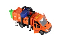Auto popeláři plast 30cm na setrvačník na baterie se zvukem se světlem v krabici 33x18x13cm