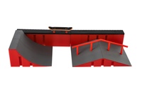 Skatepark - skateboard prstový šroubovací plast 9cm v krabici 44x10x18cm