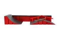 Skatepark - skateboard prstový šroubovací plast 9cm v krabici 44x10x18cm