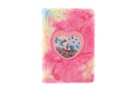 Zápisník/blok plyšový duhový jednorožec mix druhů v sáčku 16x21x2cm