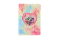 Zápisník/blok plyšový duhový jednorožec mix druhů v sáčku 16x21x2cm