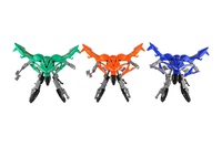 Transformer motorka/robot plast 15cm 3 barvy na kartě