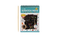 Škrabací/Vyškrabovací notes barevný 10 listů 10x14cm 2 barvy v sáčku