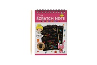 Škrabací/Vyškrabovací notes barevný 10 listů 10x14cm 2 barvy v sáčku