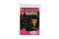 Škrabací/Vyškrabovací notes barevný 10 listů 20x14cm 2 barvy v sáčku